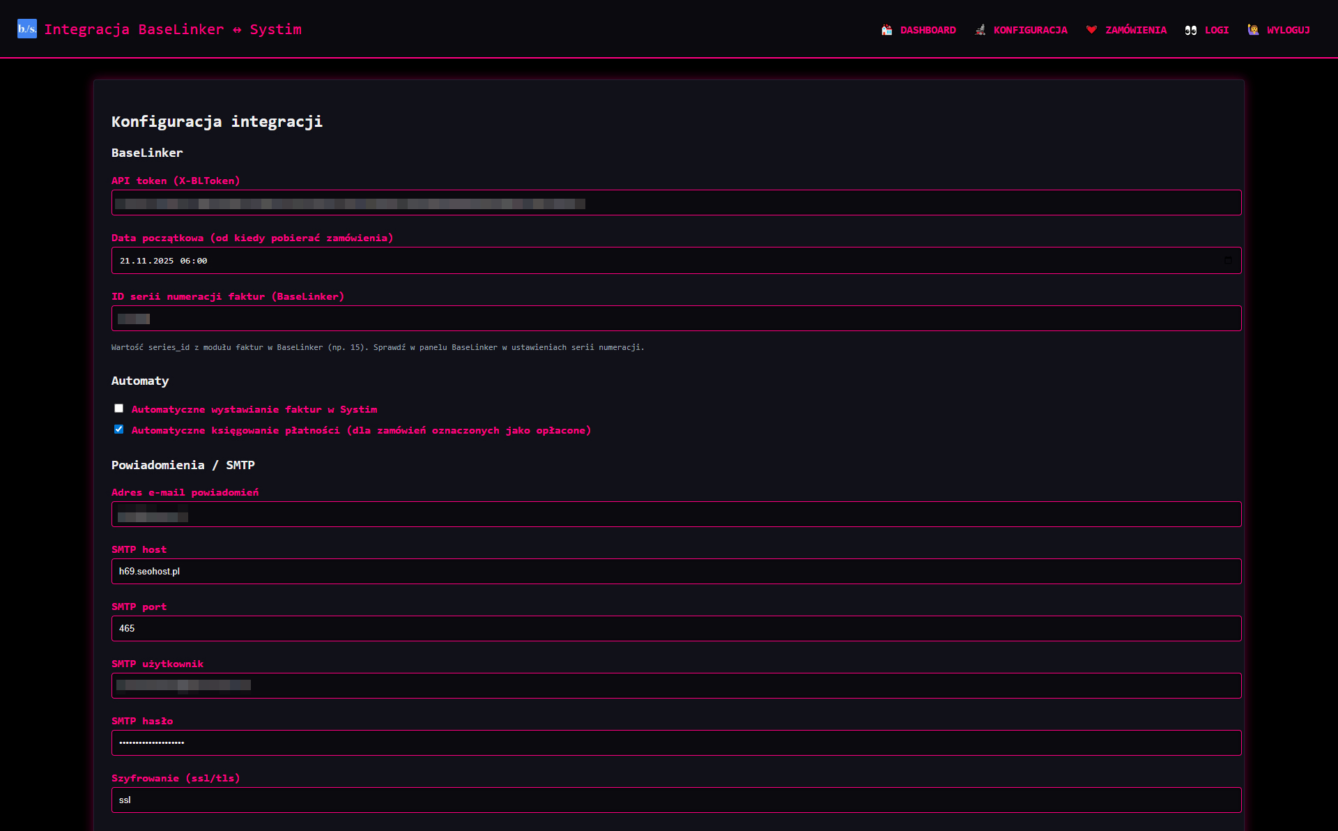 integracja systim baselinker api faktury vat eu vies wdt export vat_oss
